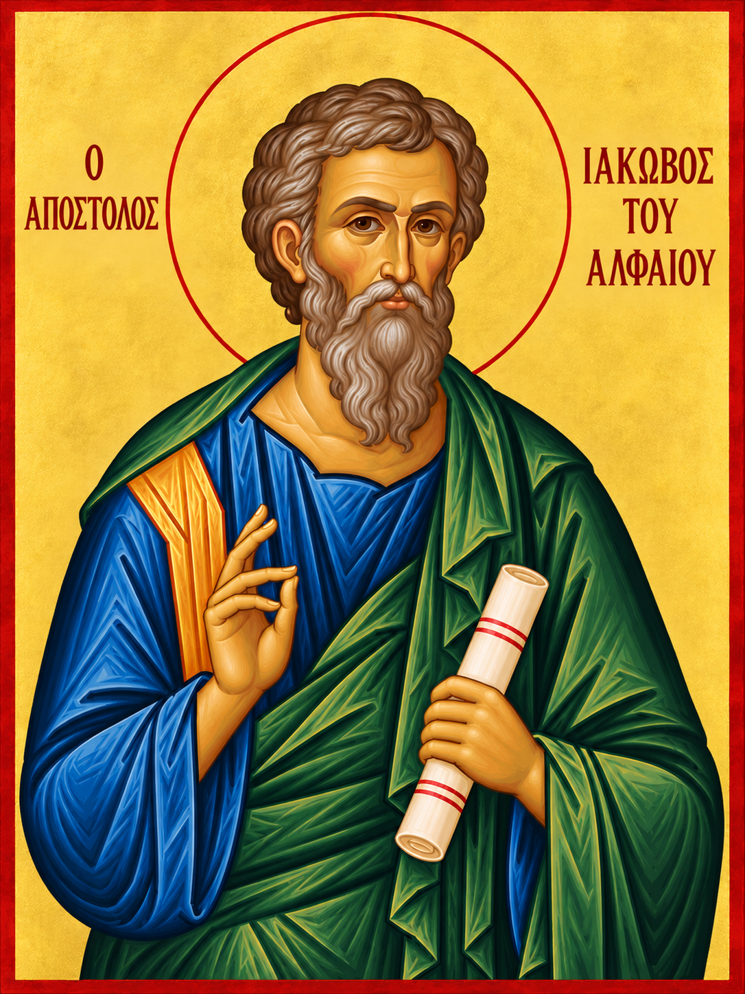 Ο Απόστολος Ιάκωβος του Αλφαίου (9 Οκτωβρίου)