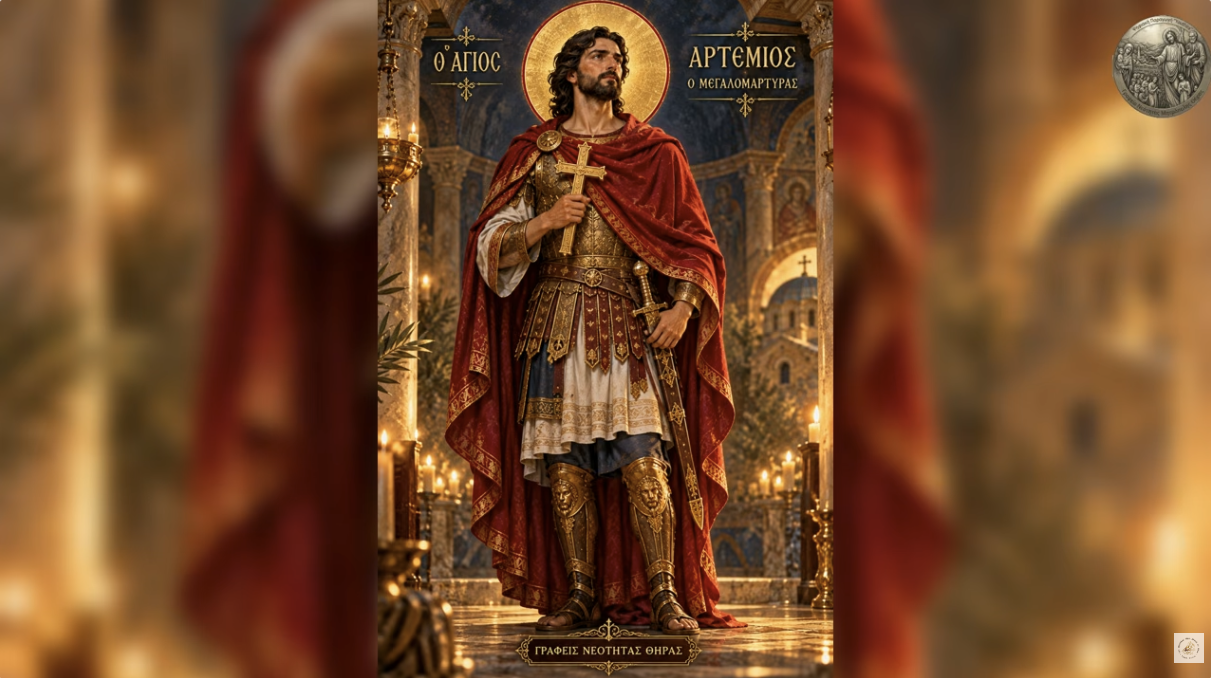 Ο Άγιος Αρτέμιος, ο μεγαλομάρτυρας (20 Οκτωβρίου)